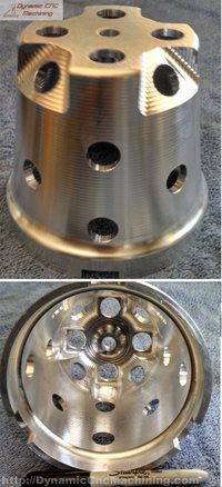 Dynamic CNC Machining - Turkey Bell 20 Bores for Impianti Layer Processing
